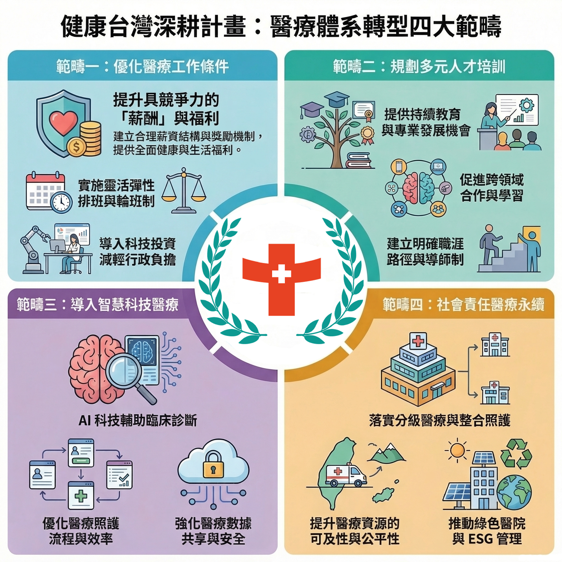 醫療體系轉型四大範疇